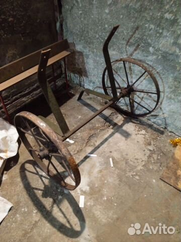 Телега с двумя железными колесами купить в Калининграде | Товары для ...