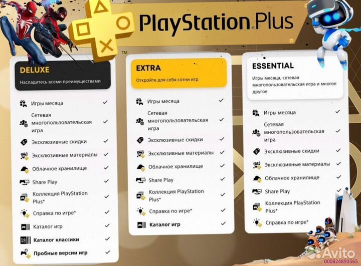 Подписка ps plus турция delux на ps5 ps4 (Арт.33321)