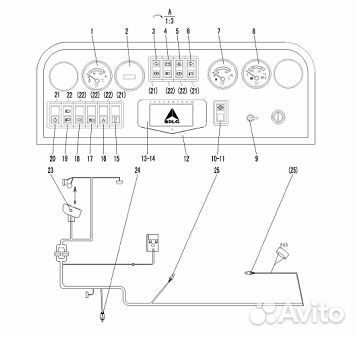 Выключатель аварийной лампы - 4130000492 (sdlg)