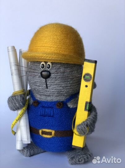 Кот строитель/сувенир/подарок