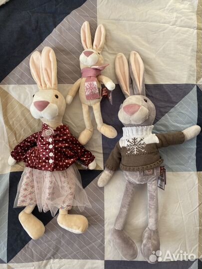 Семья кроликов Мама, Папа, Сын, игрушки новые