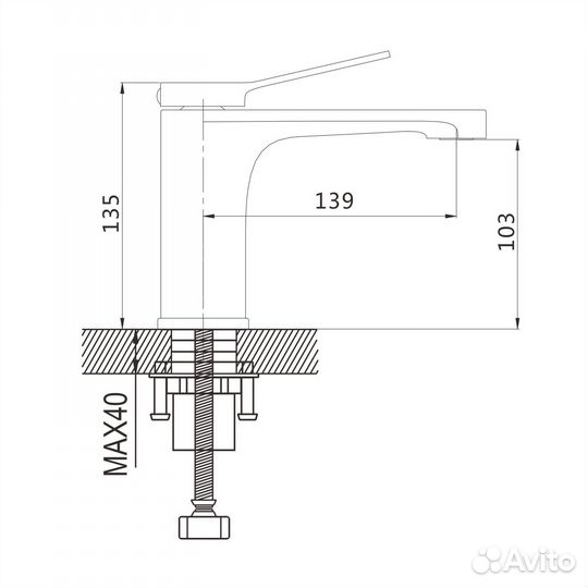 Смеситель Shevanik сталь S6201T