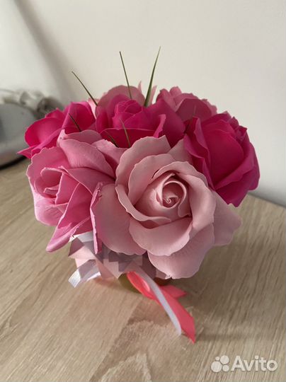 Мыло букет, мыльные розы