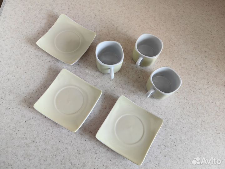 Кофейные пары Olaff фарфор (кружки чашки тарелки)