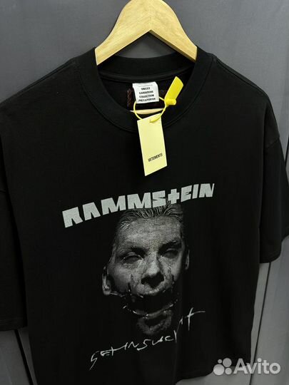 Футболка Vetements rammstein oversize (унисекс)