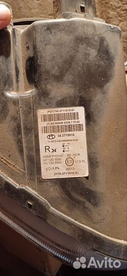 Фара левая LADA priora