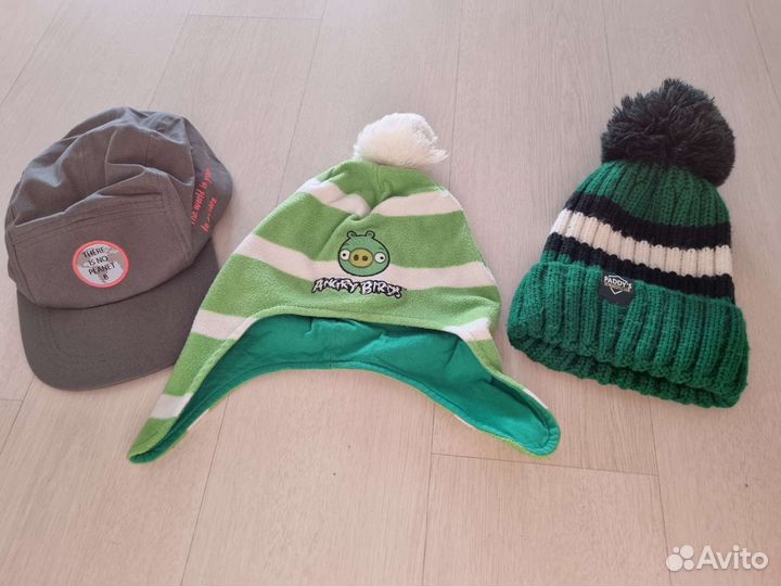 Шапки-шлем Angry birds,вязаная, бейсболка новая 5л