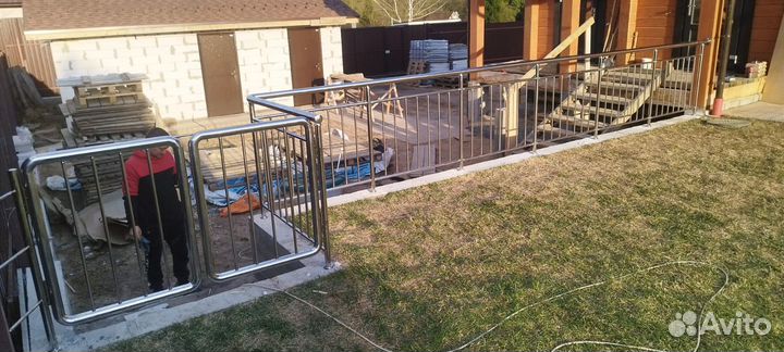 Перила для лестниц из нержавеющей стали, поручни