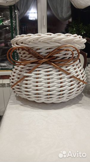 Кашпо из искусственного ротанга 7;10;12 литров