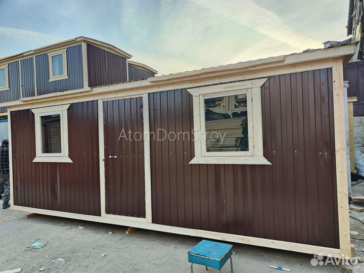 Бытовка деревянная утепленная с электрикой