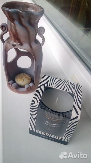 Подсвечники, аромалампа, декор