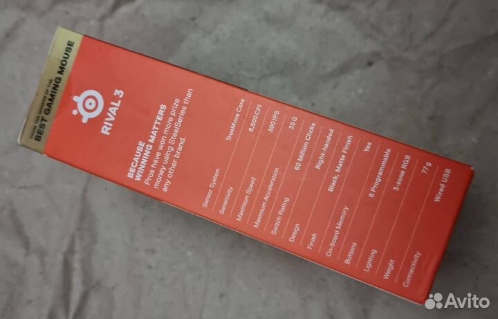 Игровая мышь SteelSeries Rival 3 новая оригинал