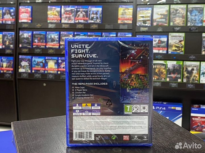 Игры для PS4: Minecraft Dungeons Hero Edition