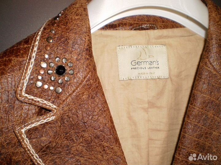 Итальянская женская кожаная куртка Germans Leather