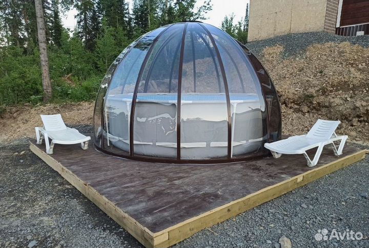 Павильон для бассейна. Купол для бассейна