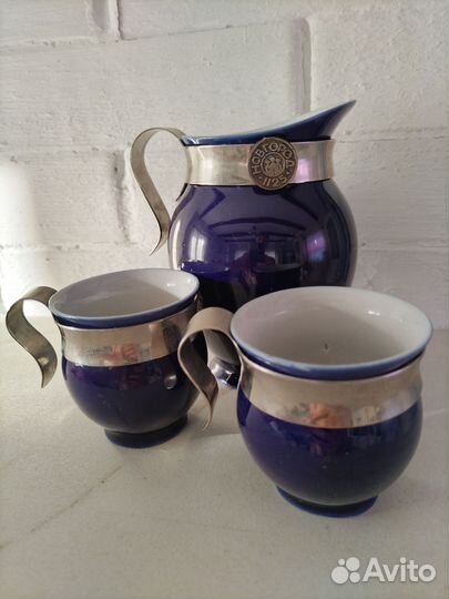 Кувшин и 2 кружки, винтаж, СССР