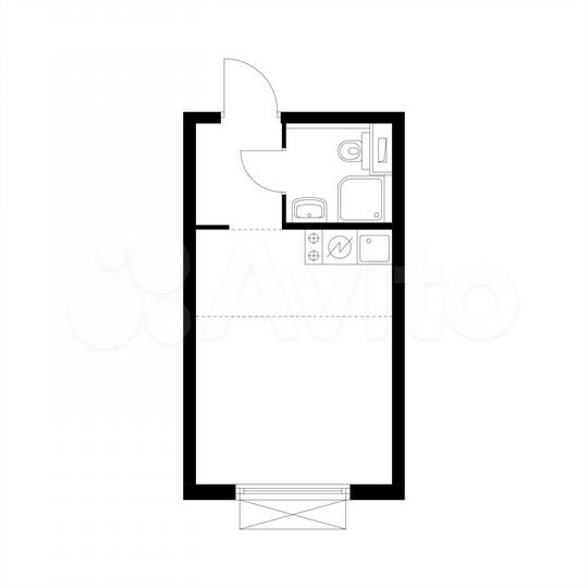 Квартира-студия, 19,8 м², 16/24 эт.