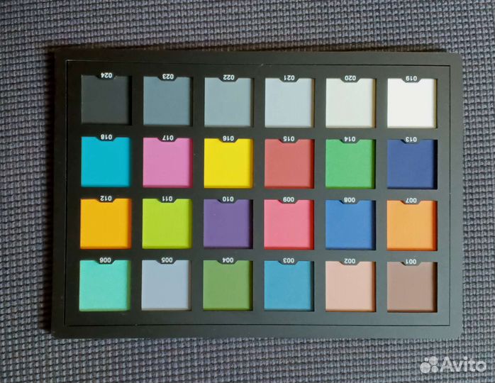 RGB таблица, серая карта