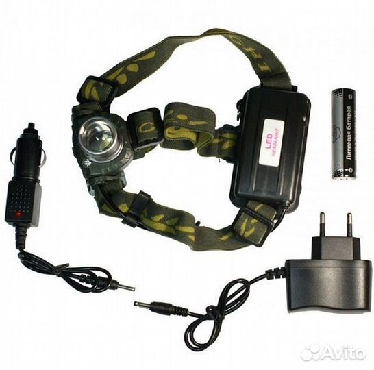 Налобный фонарь с датчиком движения