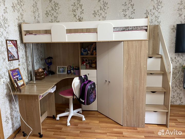 Детская кровать чердак