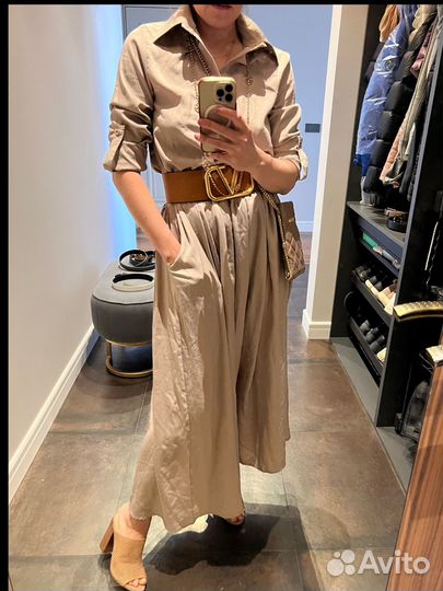 Платье халат длинное oversize, 44-48