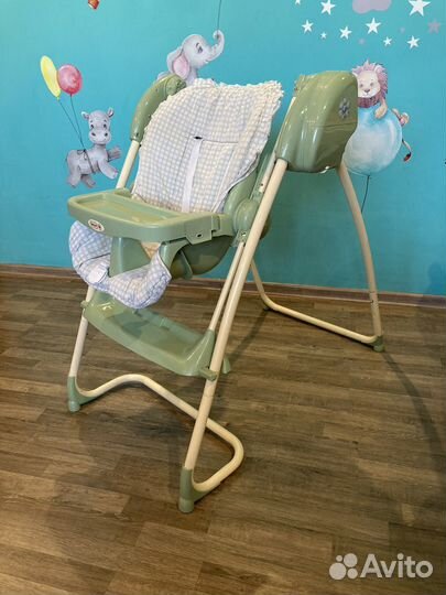 Детский стульчик для кормления, качели