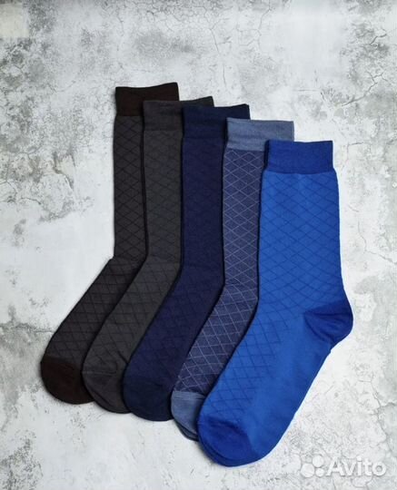 Мужские носки новые набор 5 пар размер 29, 44-46