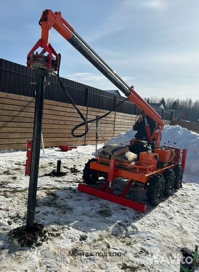 Винтовые сваи с монтажом