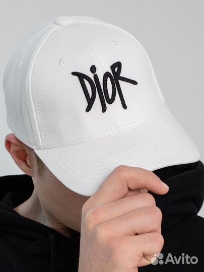 Кепка бейсболка Dior мужская белая