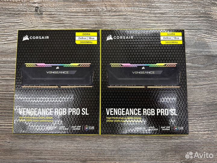 Оперативная память Corsair RGB Pro SL 2x8 3600MHz