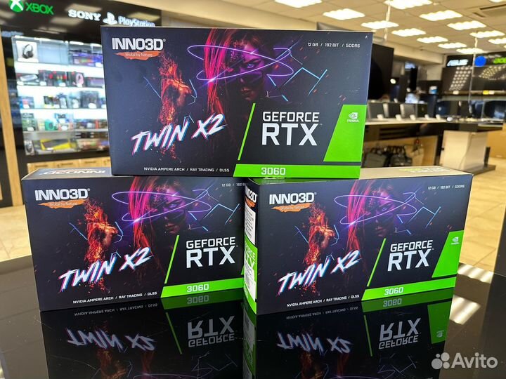 Видеокарта inno3D geforce RTX 3060 twin X2 12GB