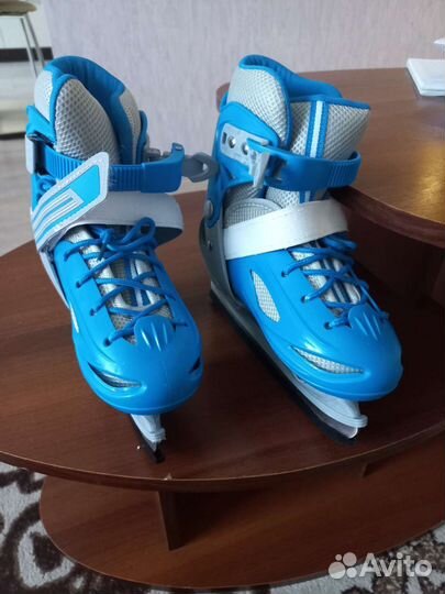 Роликовые и ледовые коньки детские раздвижные 2в1