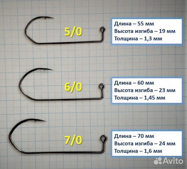 Крючки для литья джиг-головок. Barbarian, коготь