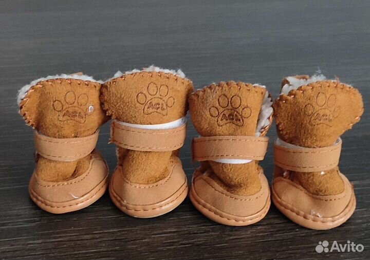 Ботиночки на меху для собак