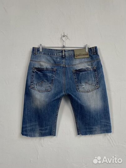 32 Galliano Distressed Denim Shorts Margiela Dior