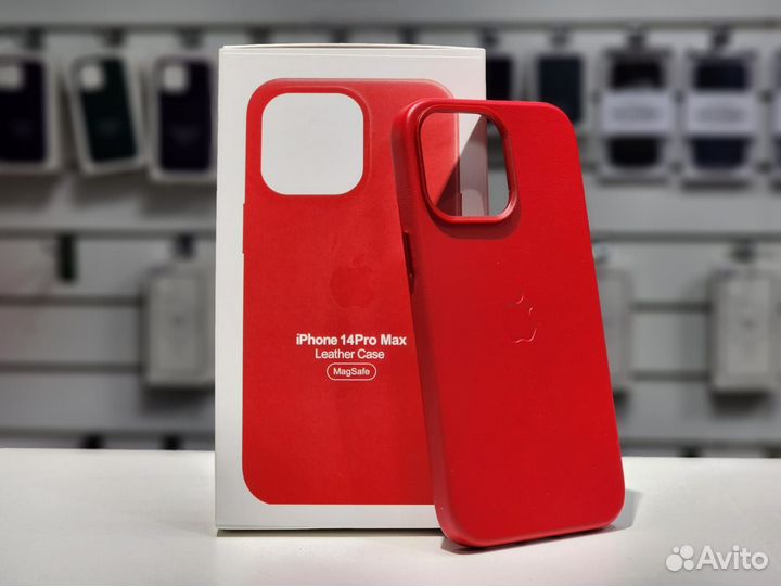 Кожаный чехол iPhone 13 pro / 13 Pro MAX с MagSafe