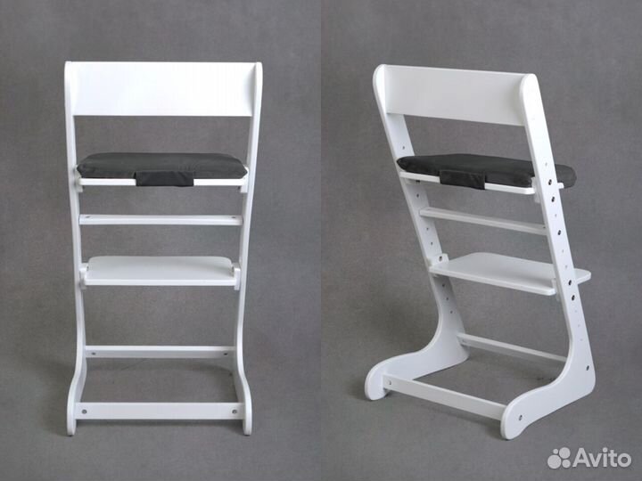 Белый растущий стул