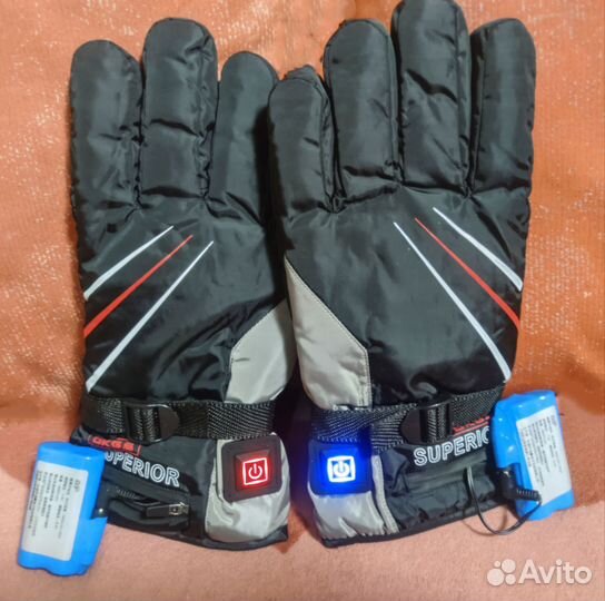 Перчатки с подогревом аккумуляторные 4600Ма мех