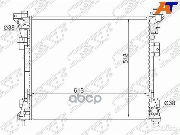 Радиатор Chrysler Town&Country 08-15 / Voyager