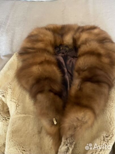 Шуба с английским воротником из соболя