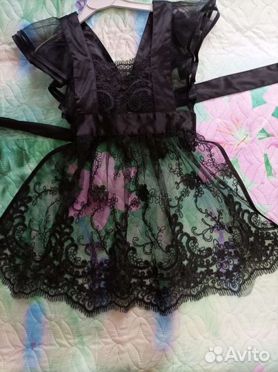 Школьный фартук черный