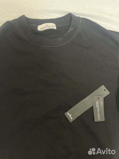 Stone island свитшот черный