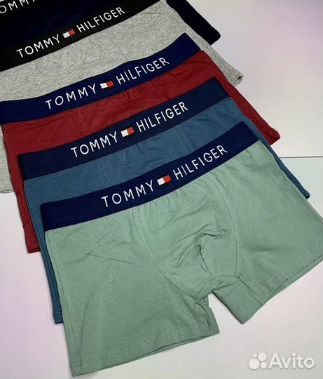 Трусы мужские боксеры 5+1 tommy hilfiger