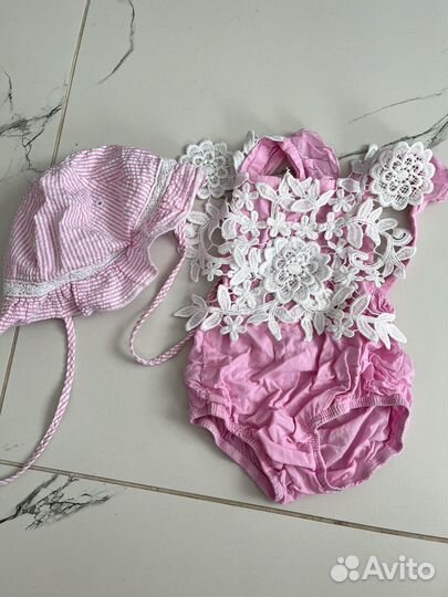 Вещи пакетом на девочку 74-80 +комбинезон