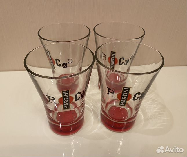 Набор бокалов (стаканов) Martini, 4 штуки
