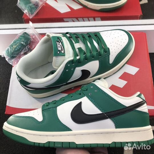 Кроссовки nike dunk LOW malachite green