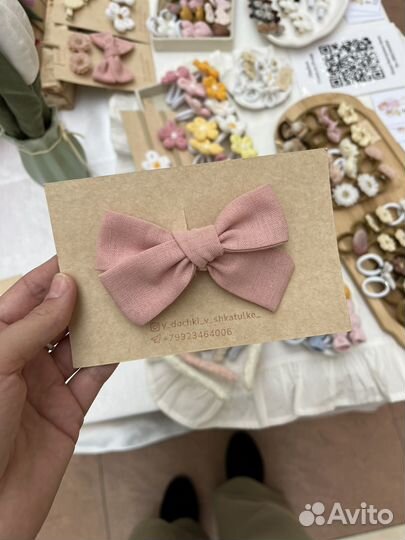 Бантики для девочек на зажиме