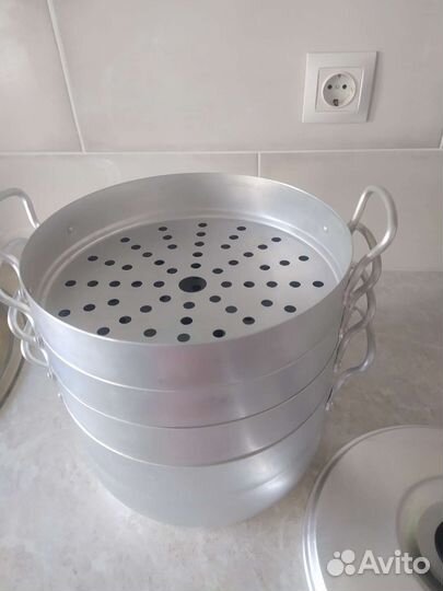 Мантоварка новая, алюминий, 3 решетки