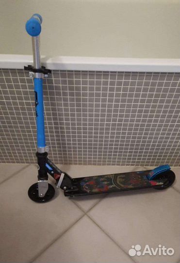 Самокат детский синий mid 1 robot oxelo