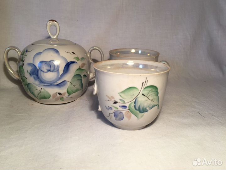 Фарфоровый (чайно-кофейный набор) СССР В коробке